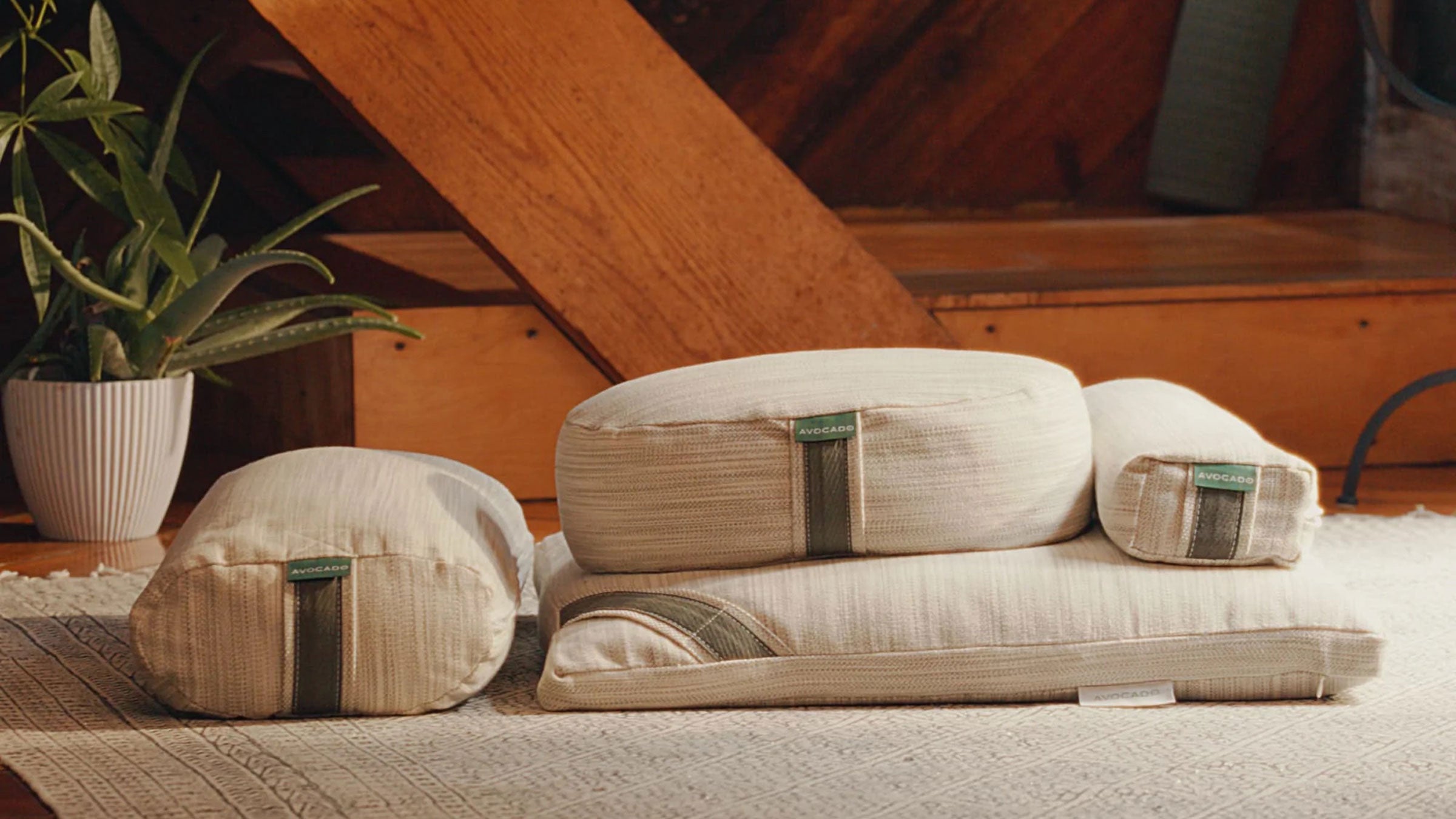 Avocado Organic Yoga Meditation Pillow