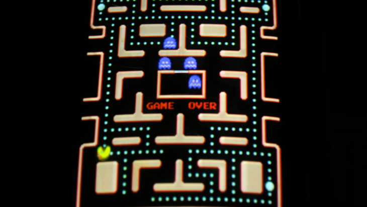 Image of a screen of Ms. Pac Man